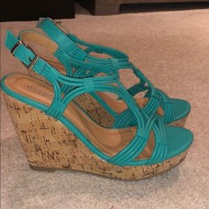 Teal wedges